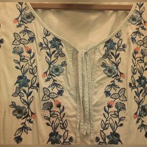 Lane Bryant Banded Peasant Top. Size 22